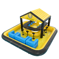Bar de piscine gonflable portable en PVC personnalisé et tente de pub extérieure pour fêtes et événements