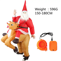 Costumes gonflables de Noël en PVC de luxe : Bonhomme en pain d'épices, Père Noël, Renne, Bonhomme de neige, Arbre, Pingouin – Adulte et Enfant – Halloween