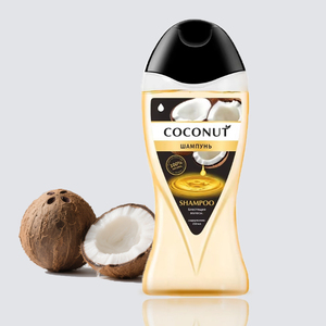 Shampooing portable de voyage en gros Nourrir bio à base de plantes, noix de coco shampooing anti-résidus hydratant moelleux produits de soins capillaires - Product Image 1
