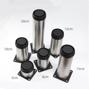 Kitchen Feet Worktop/Unit/Breakfast Bar/Desk Table Legs Cabinet Metal Legs Adjustable Stainless Steel Furniture Feet