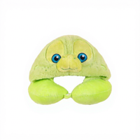 Coussin de siège auto en mousse à mémoire de forme pour enfants, motif tortue mignonne, accessoire bébé avec rembourrage en coton PP, techniques de broderie