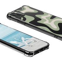 Casing Ponsel Keras Motif Ripple Mewah untuk iPhone 15 Pro Max Gaya Bisnis Anti Benturan dengan Material TPU PC 17 AIR 18
