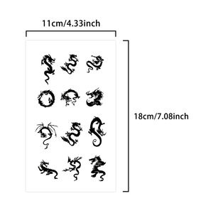 <span class=keywords><strong>Tatouage</strong></span> temporaire Little Dragon Collective, <span class=keywords><strong>poupée</strong></span> Daruma, <span class=keywords><strong>tatouage</strong></span> semi-permanent, imperméable, dure 2 semaines, <span class=keywords><strong>tatouage</strong></span> à base de plantes pour le doigt - Product Image 2