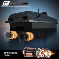 Bateau à appâts de pêche à la carpe V080 800M 3KG 180 points GPS, retour automatique, sonar, 12V, haute vitesse, en alliage et ABS, 2 heures d'autonomie