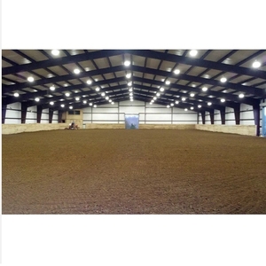 Prefabricated Horse <strong>Stables</strong> Arena <strong>Board</strong> Steel Structure Building Kits Modern Farmhouse Use With Sandwich Panels Modern Design - Product Image 3
