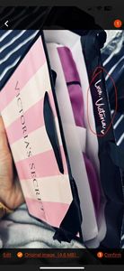 Bolso de mano a rayas rosa y blanco del mismo estilo de la marca, embalaje de regalo de moda, bolsa de almacenamiento para regalos festivos - Product Image 4