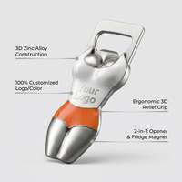 Abridor de Botellas Personalizado con Revestimiento de Aleación de Zinc 3D, Imán para Refrigerador de 4 Pulgadas, Impresión Digital, Abridor de Cerveza Promocional