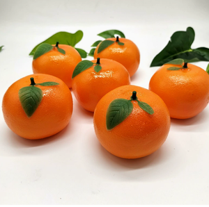 <span class=keywords><strong>Naranja</strong></span> de Alta Simulación <span class=keywords><strong>con</strong></span> <span class=keywords><strong>Hojas</strong></span>, Modelo de Decoración de Frutas de Espuma Realista, Adorno de Moda para el Hogar, Accesorio de Fotografía - Product Image 2