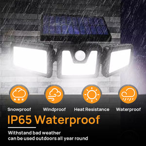 ソーラーガーデンライトIP65ソーラーウォールライト3モード5Wランドスケープヤードパティオ使用モーションセンサー - Product Image 5