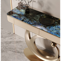 Meubles de maison modernes : Table d'entrée au design simple avec tiroirs et armoire de rangement pour la cuisine, le couloir et le salon