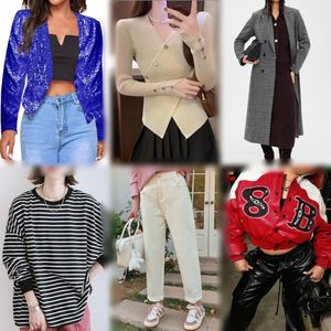 Vêtements pour femmes en gros, automne/hiver, vente chaude, vestes, pulls, pantalons, styles décontractés, livraison aléatoire, stock - Product Image 4