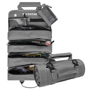 Bolsa <span class=keywords><strong>de</strong></span> Herramientas Enrollable <span class=keywords><strong>de</strong></span> Lona Resistente con 4 Bolsillos Grandes con Cierre, Organizador <span class=keywords><strong>de</strong></span> Herramientas Multiusos para Mecánico <span class=keywords><strong>de</strong></span> Automóviles, <span class=keywords><strong>Electricista</strong></span> - Product Image 5
