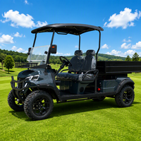 Voiturette de golf électrique LEIBIN, buggy tout-terrain, boîte de chargement, 4 roues motrices, batterie lithium 72V, 3,5-7,5KW, 2 places, freins à disque avant, 30-50Km/h, 90km, acier