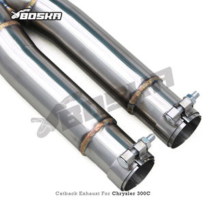 Tuyaux d'échappement en acier inoxydable pour Chrysler 300C V8 5.7L 2005-2010, silencieux arrière, système d'échappement Boska Valvetronic - Product Image 3