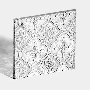 Folha acrílica de textura de flor de begônia 5mm, matéria-prima acrílica, processamento personalizado de folhas de plexiglass, espaços em branco acrílicos