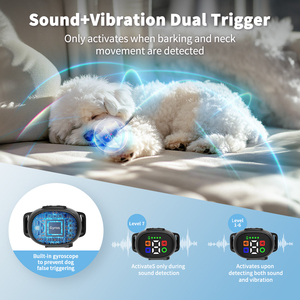 Collar <span class=keywords><strong>Antiladridos</strong></span> para Perros MINI con Batería de Larga Duración de 300 mAh, Sonido y Vibración, Control de Ladridos Seguro, Collar de Entrenamiento - Product Image 6