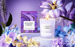 Set Regalo per la Cura Personale Donna Oro Viola, con Tumbler Ombre, Candela, Sapone Diamantato, Bomba da Bagno Rosa, Barattolo di Sale e Biglietto 'You're Awesome' - Product Image 5