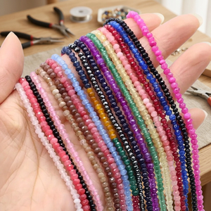 Cuentas de piedras preciosas de cristal hexagonales facetadas multicolores naturales, collar DIY perfecto para artesanos de joyería y estilo Feng Shui - Product Image 3