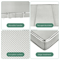 Plateau en treillis métallique en acier inoxydable 304 316 personnalisable pour le séchage des fruits et légumes, panier de drainage en maille