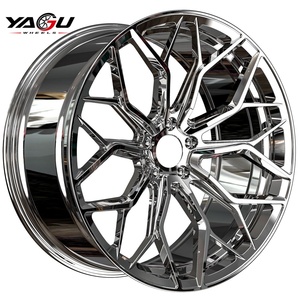 Rines Forjados YAGU HE.1-FF Cromados Plateados de 18 19 20 21 Pulgadas 5x112 5x120 5x114.3 para Autos BMW Audi Mercedes-Benz Tesla - Product Image 2