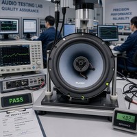 Speaker Koaksial Mobil Daya Tinggi 500W Maks 4 Ohm HiFi Bass Berat Pengganti Audio Mobil untuk Pintu Kendaraan