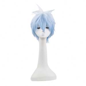 7581A วิกผม Sakata <span class=keywords><strong>Gintoki</strong></span> <span class=keywords><strong>Gintama</strong></span> คอสเพลย์ทนความร้อนสังเคราะห์สไตล์ธรรมชาติหมวกปรับได้ - Product Image 1