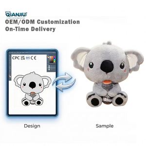 Moderno Peluche Personalizado de Koala Suave para Bebés, Juguete de Peluche con Forma de Almohada para Abrazar al Árbol - Product Image 1