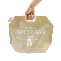 Sac à eau pliable pour voyage avec bec verseur buse d'aspiration emballage de boisson pochette en plastique avec valve pour eau minérale