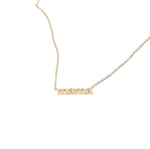 Custom 18K oro placcato in acciaio inox Mama collana a maglia catena festa della <span class=keywords><strong>mamma</strong></span> regalo all'ingrosso <span class=keywords><strong>gioielli</strong></span> della <span class=keywords><strong>mamma</strong></span> - Product Image 5
