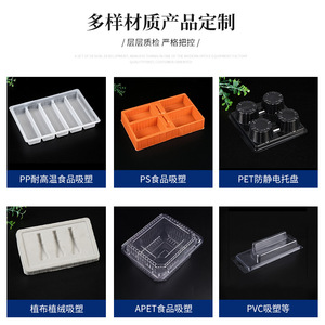 Bandeja de embalaje de alimentos de PP personalizada para panecillos, dumplings, postres, molde tipo blíster sin tapa, apta para uso alimentario, tamaño personalizable - Product Image 5