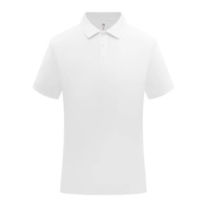 Polo en coton pour homme, coupe ample, antibactérien, pour l'été, vêtement de travail, manches courtes, col une pièce - Product Image 2