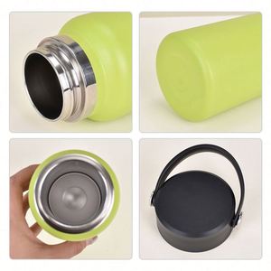 Bouteille d'eau en acier inoxydable recyclé écologique 17oz/20oz/25oz/32oz avec couvercle, logo personnalisé, 500ml, différentes couleurs disponibles - Product Image 4