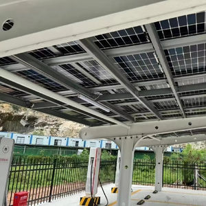 Sistema di supporto <span class=keywords><strong>fotovoltaico</strong></span> per parcheggio casa e applicazione industriale in lega di energia solare in lega di Carport - Product Image 4