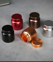 Vente en gros directe d'usine de 52*58mm de titane de qualité alimentaire en alliage d'aluminium pour le thé et les poudres de matcha conteneur de stockage de thé