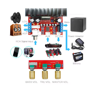 Kênh âm thanh 2.1 thừa loa siêu trầm Loa bảng khuếch đại công suất tda7377 Công suất duy nhất mô-đun sửa đổi âm thanh máy tính tự làm - Product Image 3