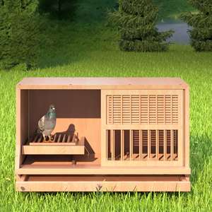 Milieuvriendelijke duivennestcombinatie, renkooi voor duivenfokkerij, grote houten buitenkooi, wandlamp - Product Image 2