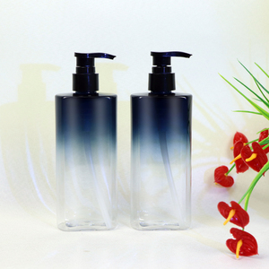 Manufacturer Wholesale 350ml Empty Plastic Shampoo Bottle Gradient Matte Bottle for <strong>Shower</strong> Gel Liquid Body Oil Container - Product Image 4