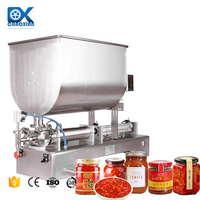 Machine d'emballage de liquide pour bonbons, chocolat, distributeur de sauce suspendue, machine de remplissage pour sauce chili chaude