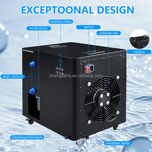 Mini Enfriador de Agua de 0.5HP, 110V/220V, Refrigerado por Aire, para Recuperación Deportiva, Bomba de Agua Fría, Baño de Hielo, Refrigerante Ecológico - Product Image 2