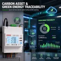 Compteur d'électricité triphasé WiFi CE EM4373-WiFi RS485 3*120/230/240...400V 100A 0.33V Moniteur de consommation d'énergie Classe 1.0