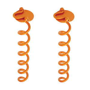 25 cm tiang tanah Anti karat 16 inci 10 inci Spiral tanpa penggali perlengkapan trampolin Set jangkar tanah 12 inci jangkar bumi - Product Image 1