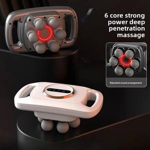 Pistola de fascia redonda multifuncional de seis cabezas para hombres y mujeres Nuevo masajeador vibratorio para relajación corporal - Product Image 1