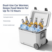 Glacière rigide isotherme 70L en PU avec poignée trolley, étanche, pour camping et pêche, fabricant OEM/ODM