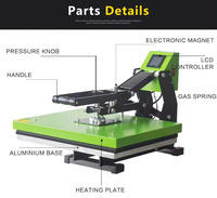 Machine de Presse à Chaud 40x60cm à Ouverture Automatique pour Sublimation, Transfert de Vinyle, DTF et Feuille