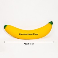 Jouet sensoriel anti-stress en caoutchouc thermoplastique réaliste en forme de banane géante Big Mac