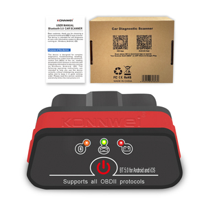 Outil de diagnostic pour voiture automobile Obd2 Scanner Application gratuite Maxobd Bluetooth OBDii EOBD Scanner de voiture ELM327 Interface <span class=keywords><strong>Konnwei</strong></span> <span class=keywords><strong>Kw901</strong></span> - Product Image 1