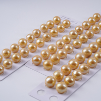 Vente en gros de perles naturelles Perles d'eau douce de forme ronde Edison en or de grande taille Perles en vrac