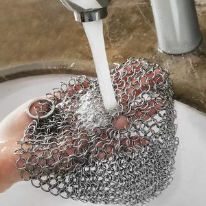 ONEEKK Nettoyant pour jantes de voiture en acier inoxydable et fonte, lot de 2 brosses à mailles métalliques et grattoirs (7 pouces et 5 pouces ronds) - Product Image 6