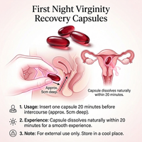 Suppositoires Naturels de Soin Quotidien Bio pour la Réparation Vaginale et la Restauration de l'Hymen – Capsules Efficaces Contre les Rougeurs – Pilules Réparatrices 15-20