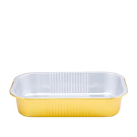 Premium ABLPACK 1050ml/35oz Einweg-Aluminiumfolienbehälter mit Deckel, Recycelbar, Umweltfreundlich, für Nudelrestaurants und Takeaway